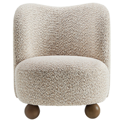 Monroe Boucle Fabric Accent Chair by Furniture For America