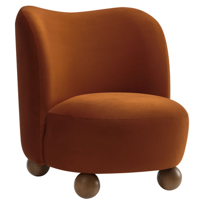 Monroe Performance Velvet Accent Chair by Furniture For America