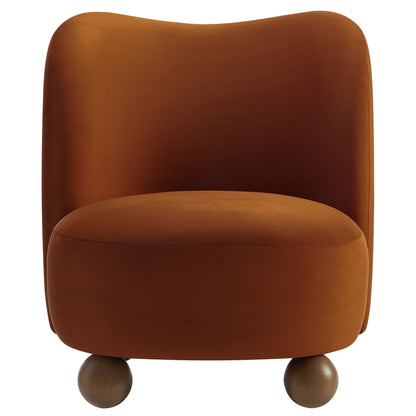Monroe Performance Velvet Accent Chair by Furniture For America
