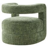 Woodruff Upholstered Chenille Accent Chair in Basil