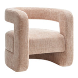 Woodruff Upholstered Chenille Accent Chair in Blush