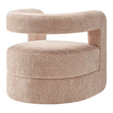 Woodruff Upholstered Chenille Accent Chair in Blush