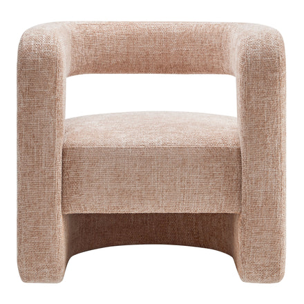 Jaylin Upholstered Chenille Accent Chair in Blush