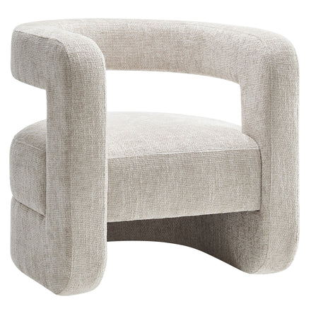 Jaylin Upholstered Chenille Accent Chair in Dove Gray
