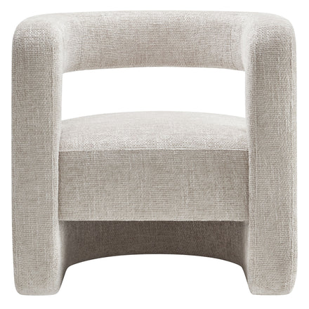 Jaylin Upholstered Chenille Accent Chair in Dove Gray