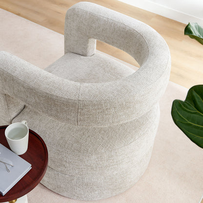 Jaylin Upholstered Chenille Accent Chair by Furniture For America
