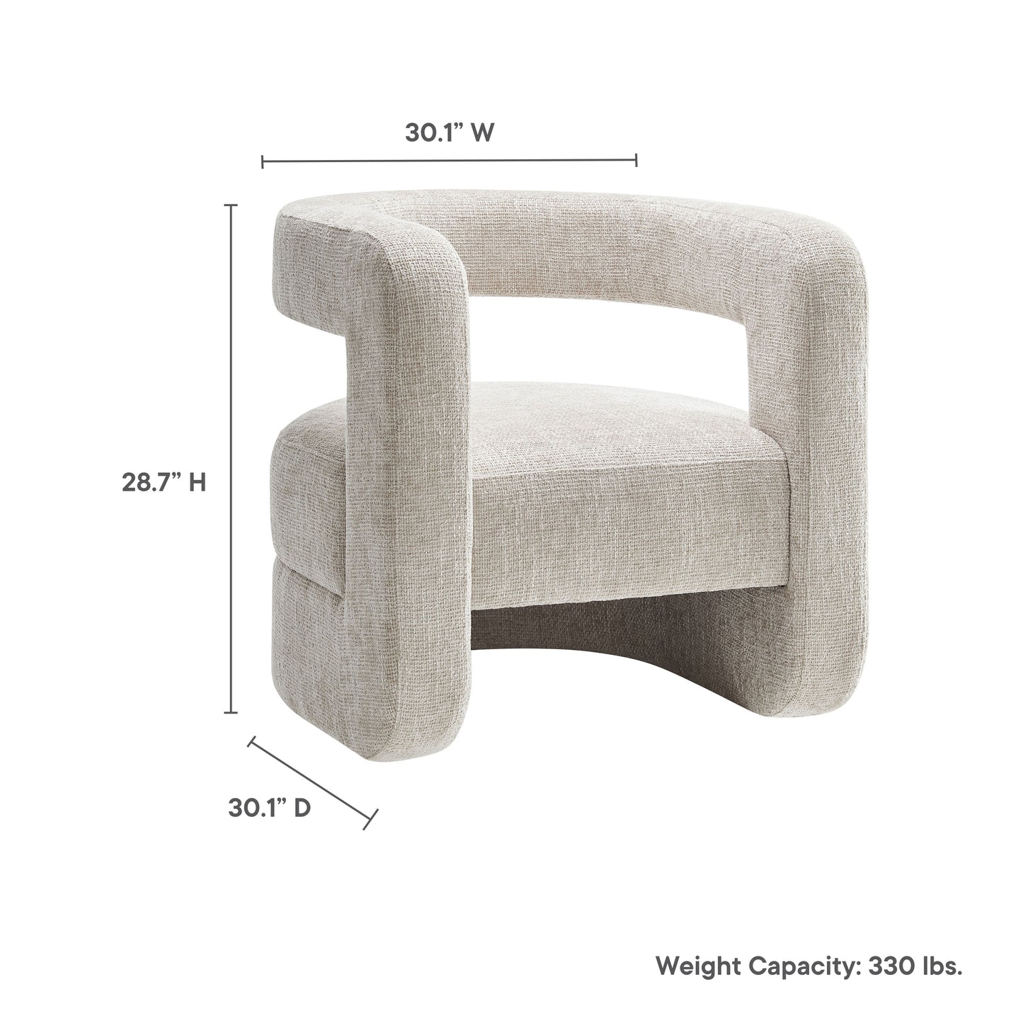 Jaylin Upholstered Chenille Accent Chair by Furniture For America