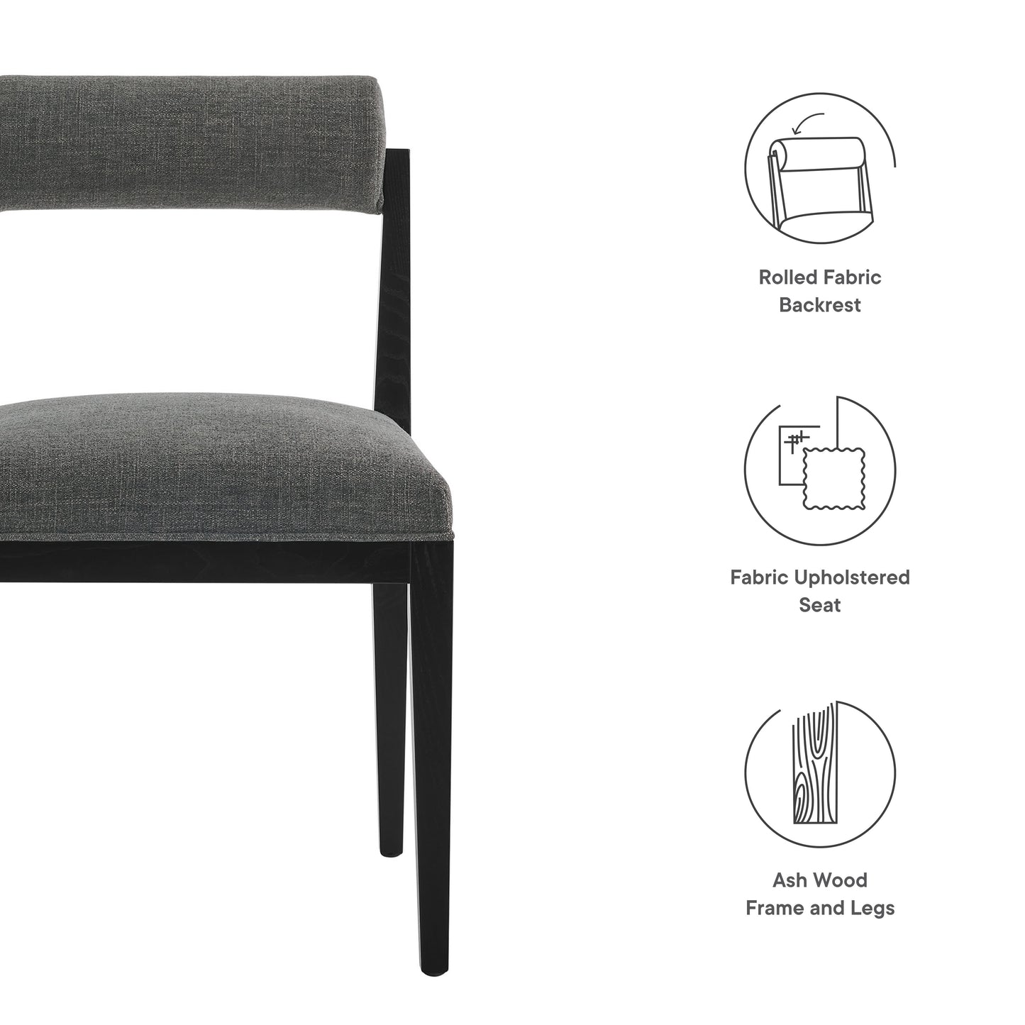 Kai Fabric Dining Chair by Furniture For America