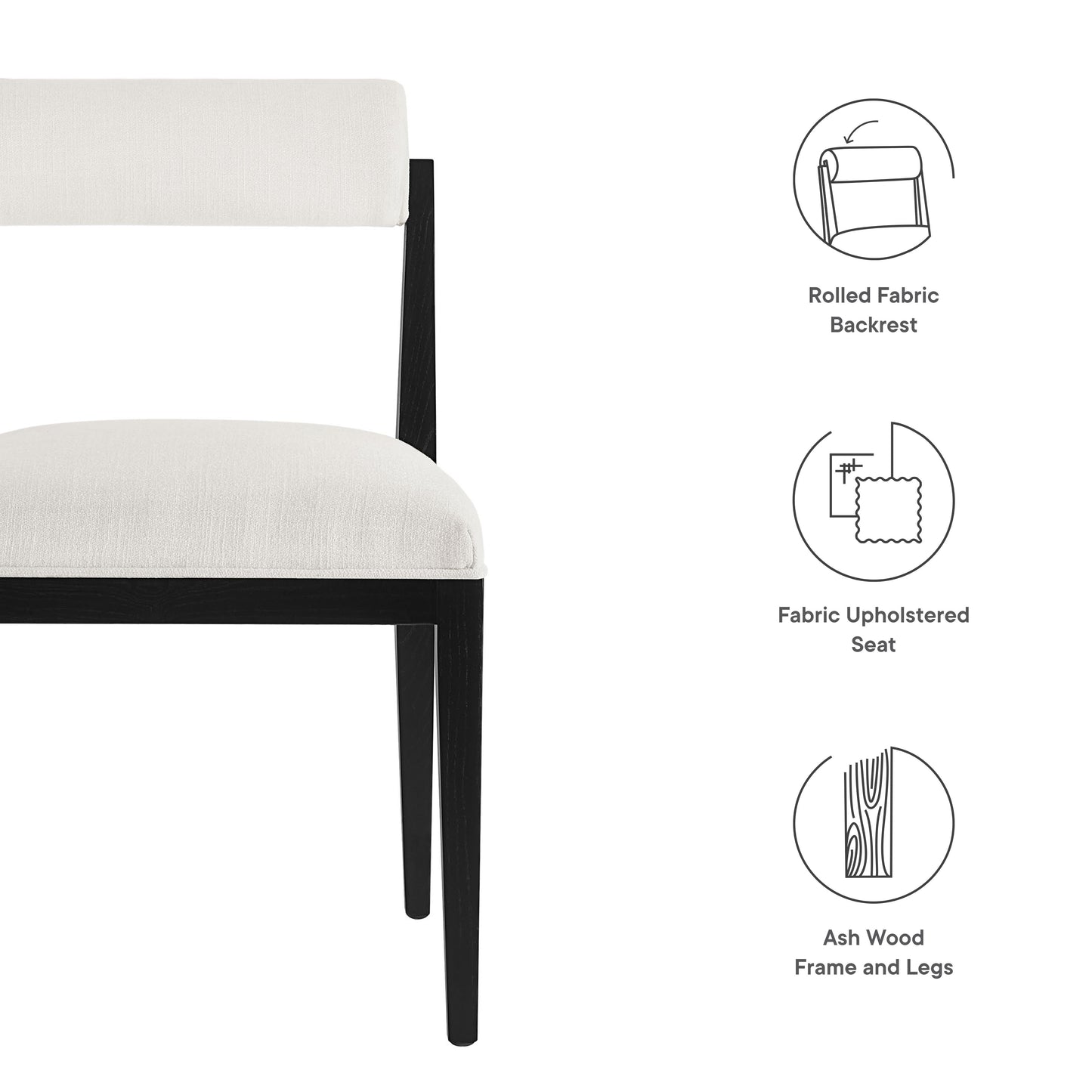 Kai Fabric Dining Chair by Furniture For America
