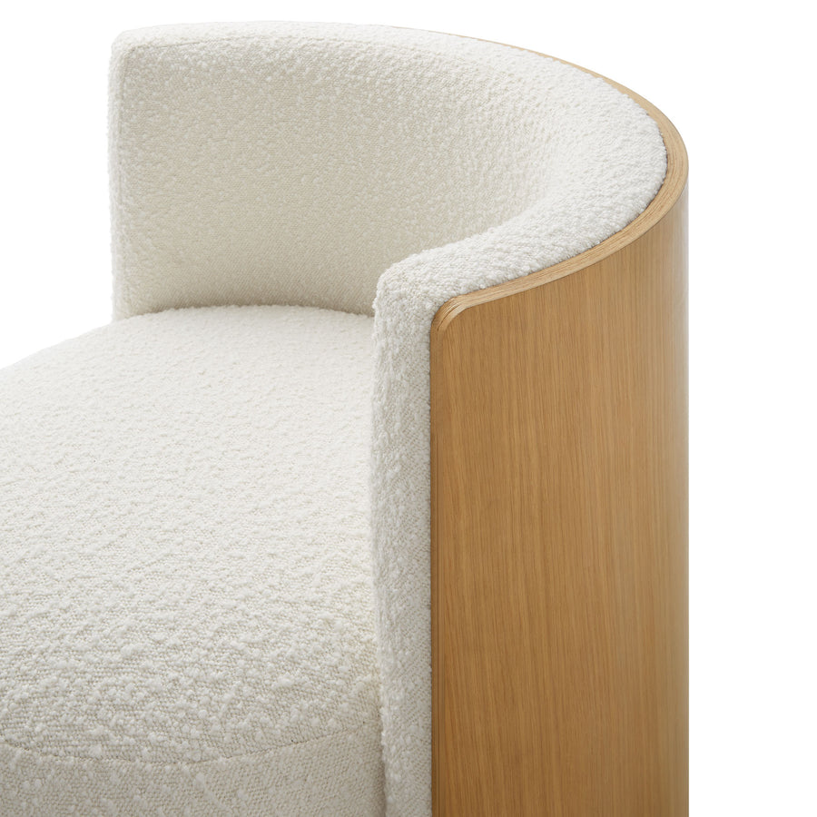 Skerries Boucle Accent Chair in Natural Ivory