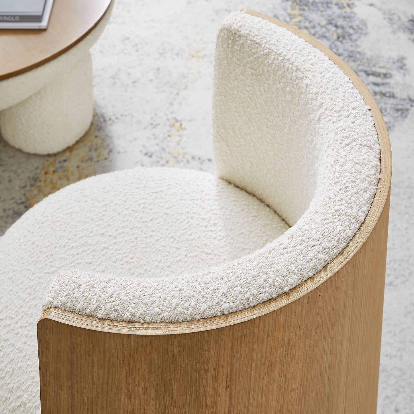 Solis Boucle Accent Chair by Furniture For America