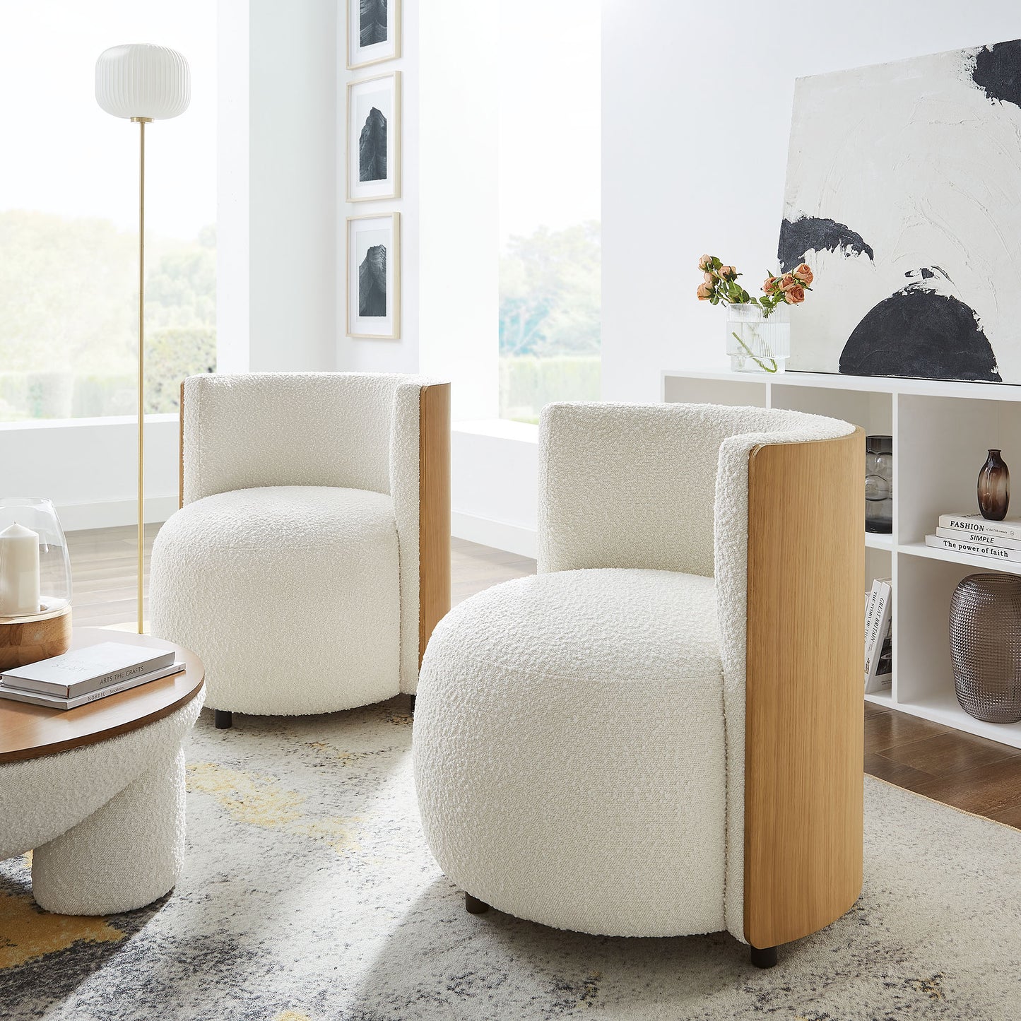 Solis Boucle Accent Chair by Furniture For America