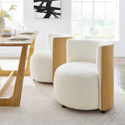 Solis Boucle Accent Chair by Furniture For America