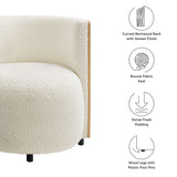 Skerries Boucle Accent Chair in Natural Ivory