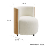 Skerries Boucle Accent Chair in Natural Ivory