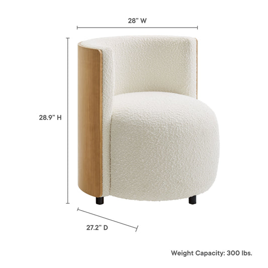 Solis Boucle Accent Chair by Furniture For America
