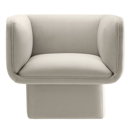 Tate Performance Velvet Accent Chair by Furniture For America
