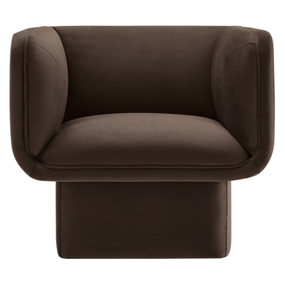 Tate Performance Velvet Accent Chair by Furniture For America