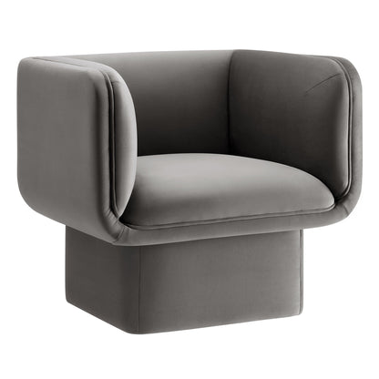 Tate Performance Velvet Accent Chair by Furniture For America