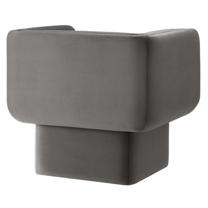 Tate Performance Velvet Accent Chair by Furniture For America