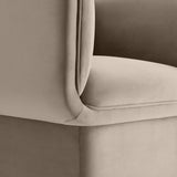 Roskilde Performance Velvet Accent Chair in Taupe
