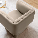 Roskilde Performance Velvet Accent Chair in Taupe