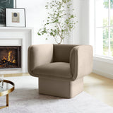 Roskilde Performance Velvet Accent Chair in Taupe