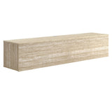 Ebeltoft 71" Wall-Mounted TV Stand in Travertine