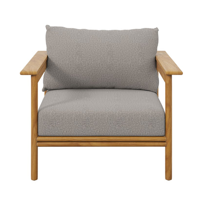 Wren Outdoor Patio Teak Wood Armchair by Furniture For America