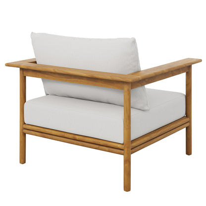 Wren Outdoor Patio Teak Wood Armchair by Furniture For America