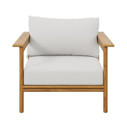 Wren Outdoor Patio Teak Wood Armchair by Furniture For America