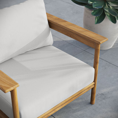 Wren Outdoor Patio Teak Wood Armchair by Furniture For America