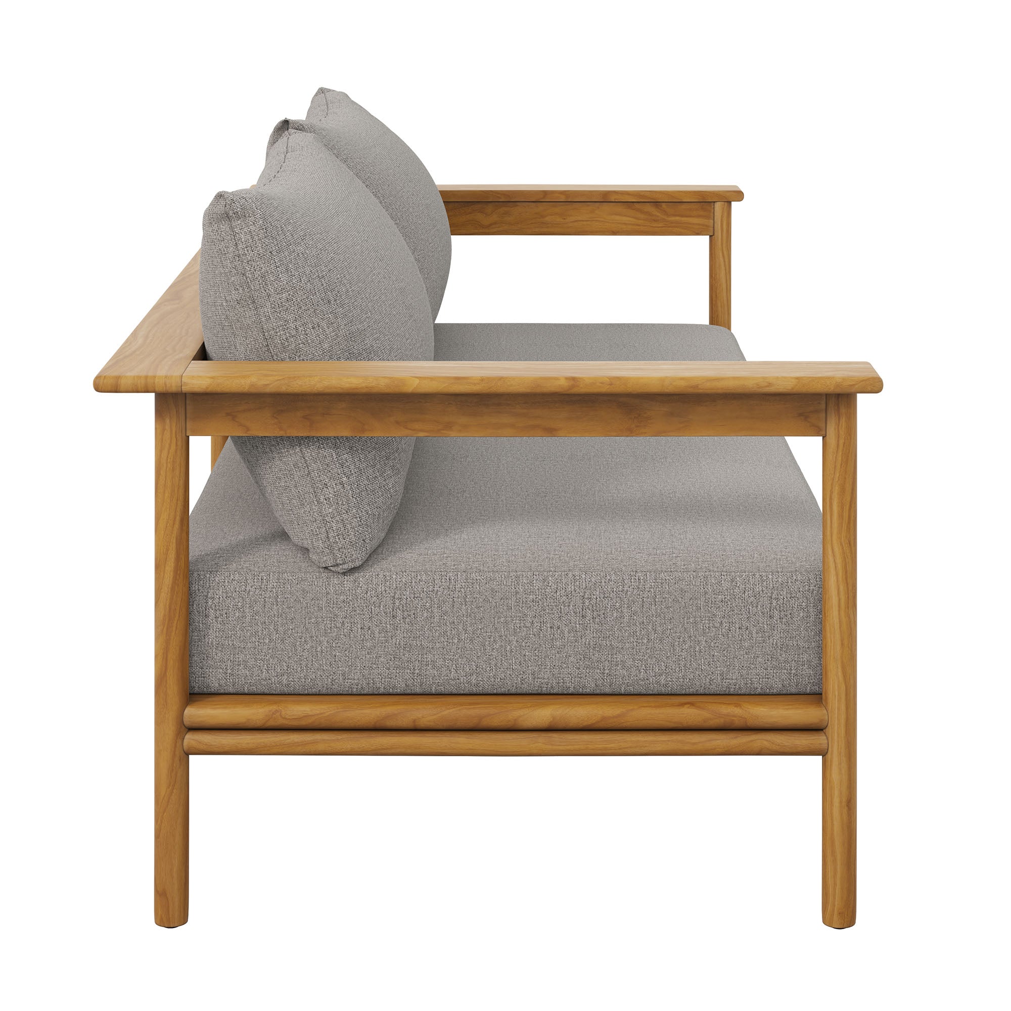 Wren Outdoor Patio Teak Wood Sofa by Furniture for America