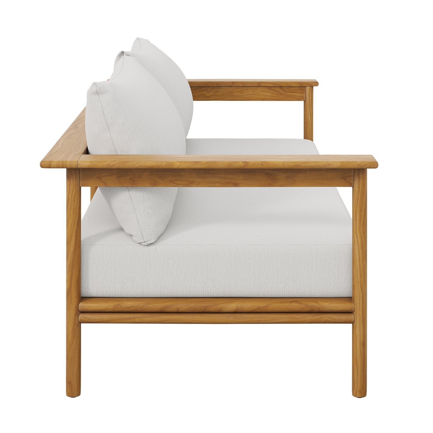 Wren Outdoor Patio Teak Wood Sofa by Furniture for America