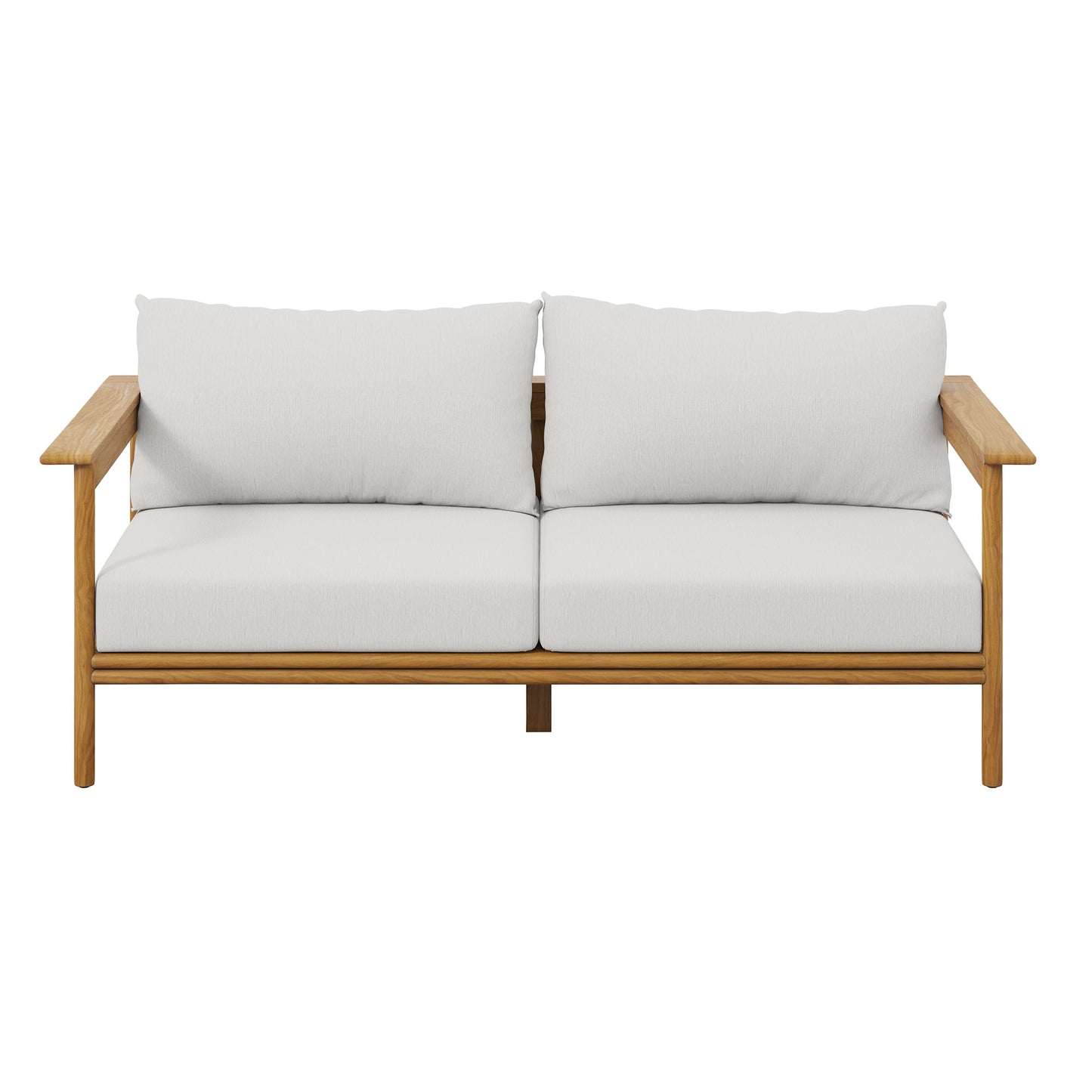Wren Outdoor Patio Teak Wood Sofa by Furniture for America