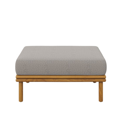Wren Outdoor Patio Teak Wood Ottoman by Furniture For America