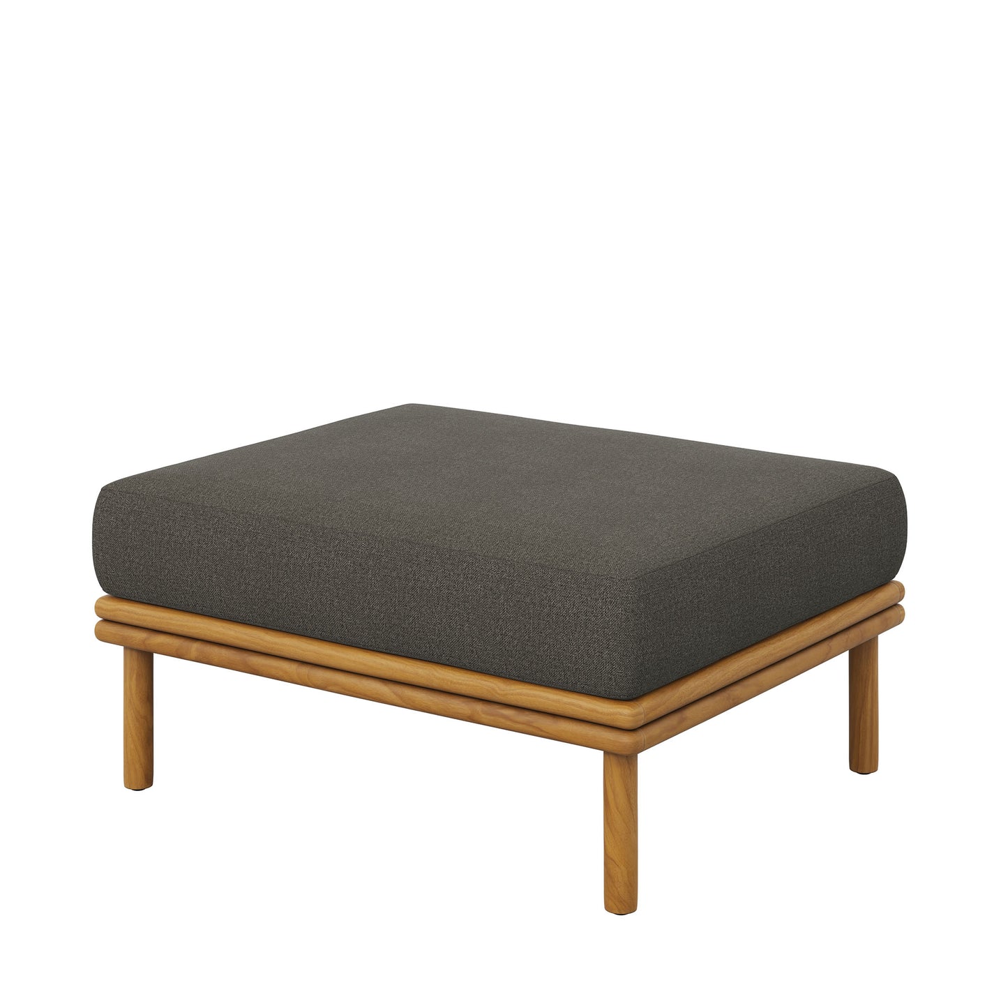 Wren Outdoor Patio Teak Wood Ottoman by Furniture For America