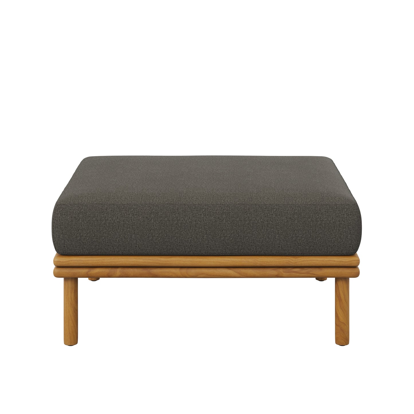 Wren Outdoor Patio Teak Wood Ottoman by Furniture For America