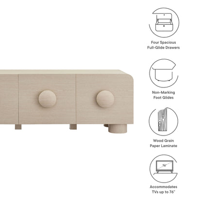 Sonnet 69" Low Profile TV Stand by Furniture For America