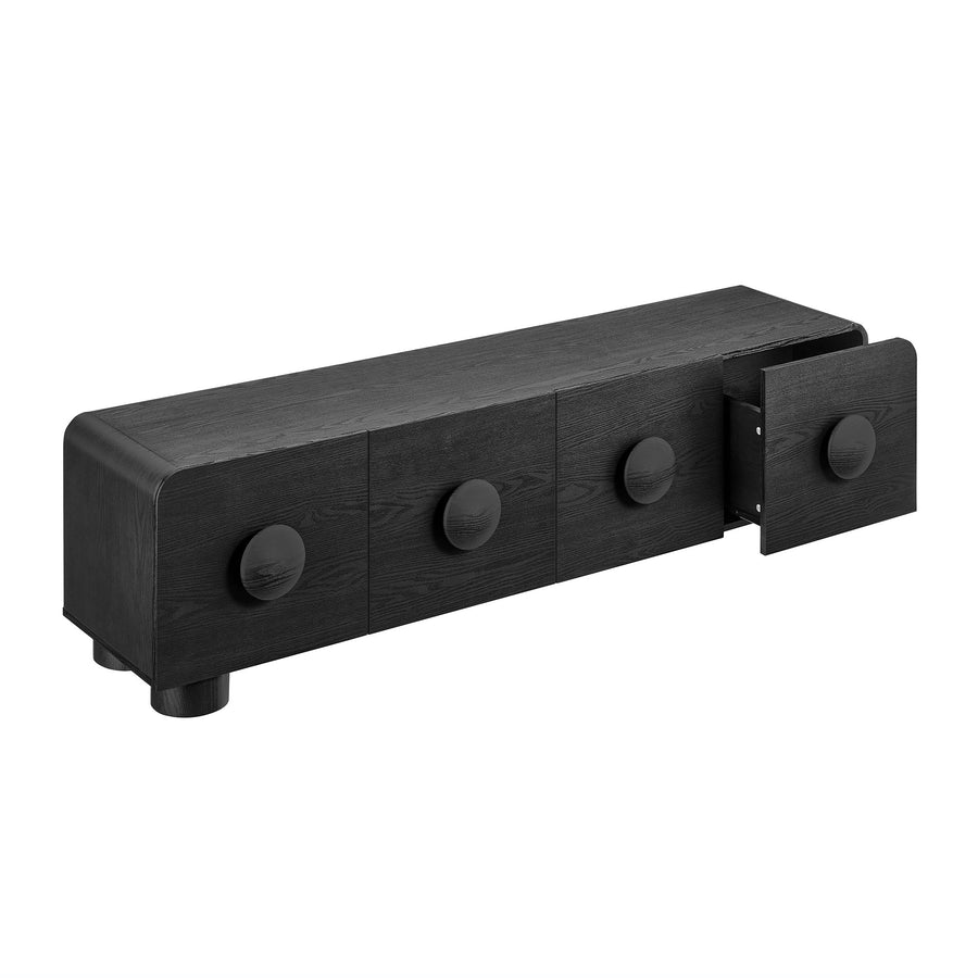 Pinot 69" Low Profile TV Stand in Black
