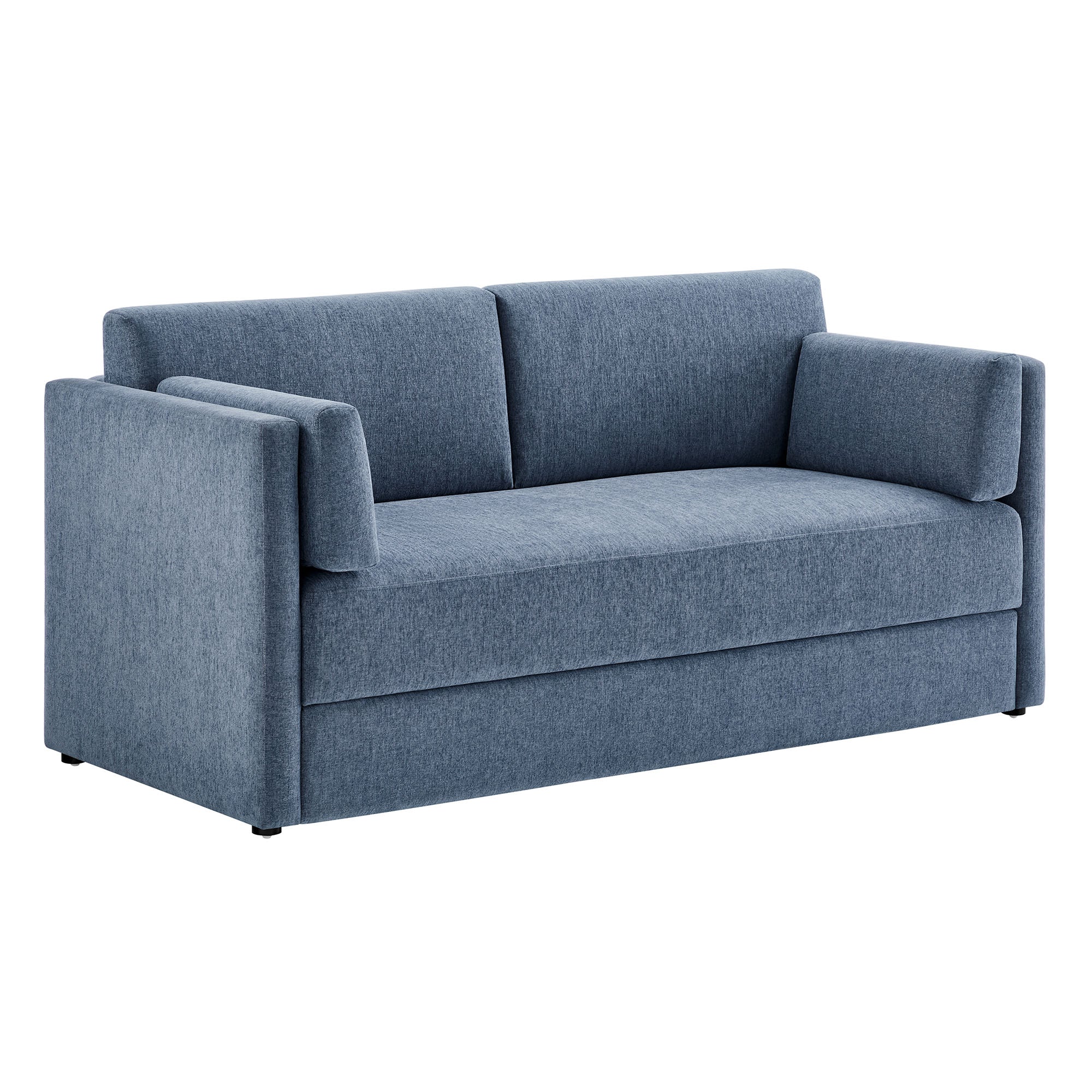 Linden Upholstered Heathered Chenille Sofa by Furniture for America