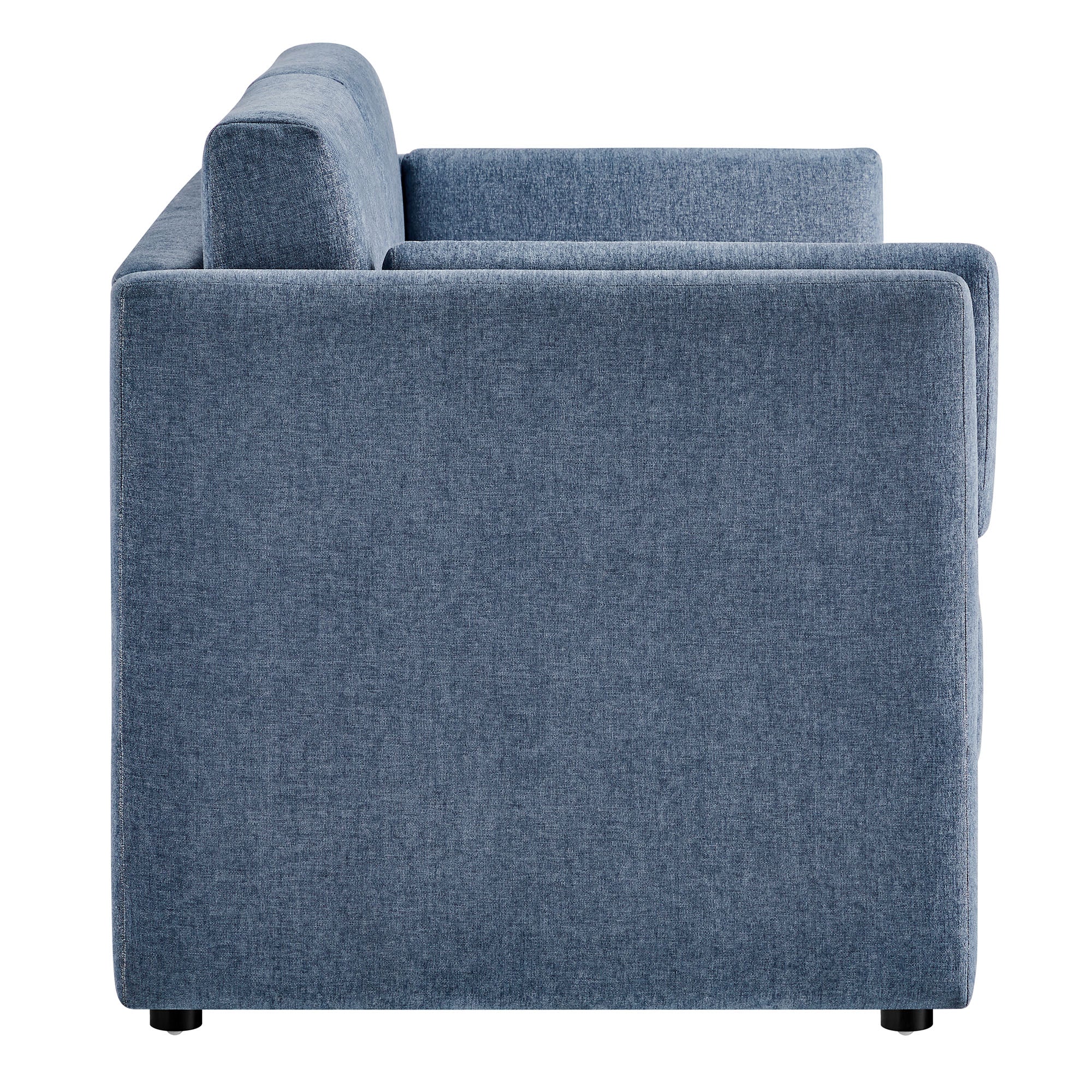 Linden Upholstered Heathered Chenille Sofa by Furniture for America