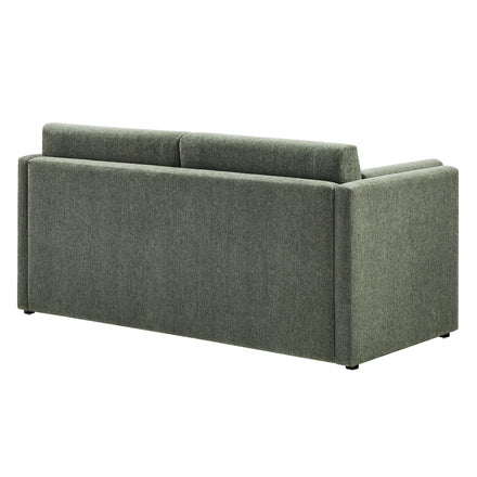 Linden Upholstered Heathered Chenille Sofa in Eucalyptus