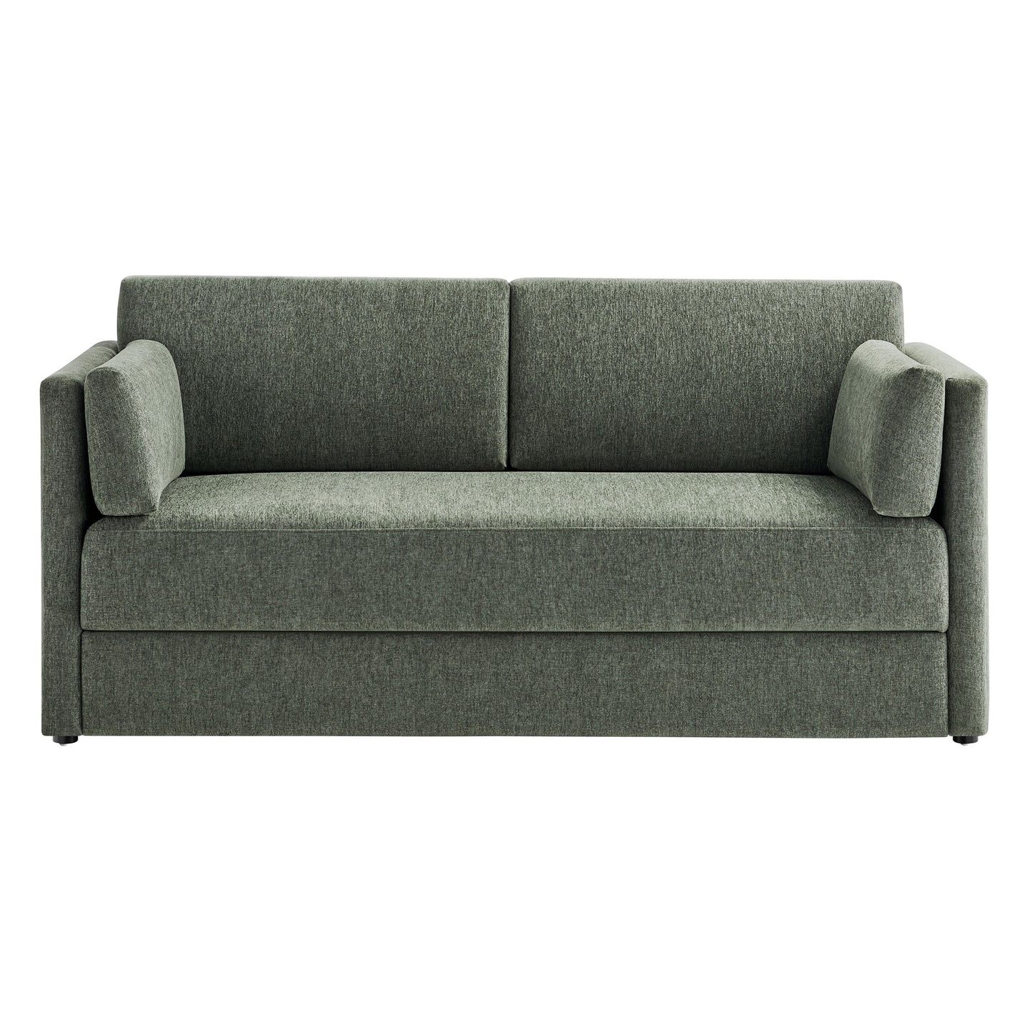 Linden Upholstered Heathered Chenille Sofa by Furniture for America