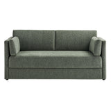Cadaques Upholstered Heathered Chenille Sofa in Eucalyptus
