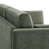 Cadaques Upholstered Heathered Chenille Sofa in Eucalyptus