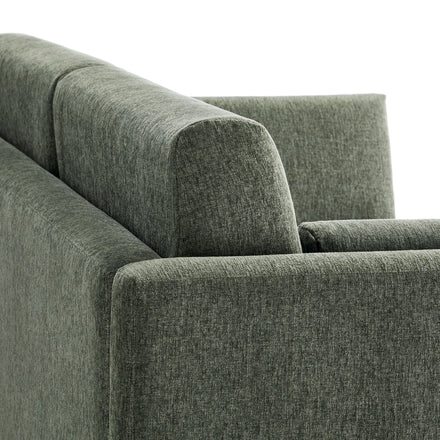 Linden Upholstered Heathered Chenille Sofa in Eucalyptus