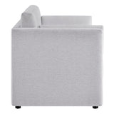Cadaques Upholstered Heathered Chenille Sofa in Newsprint