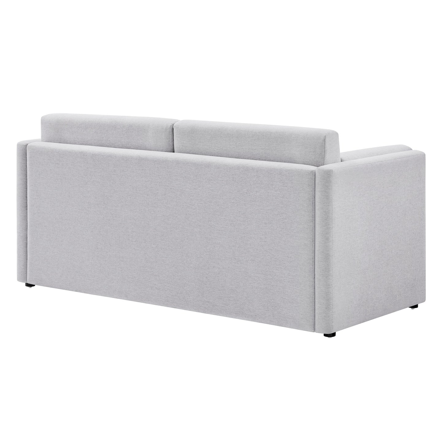 Linden Upholstered Heathered Chenille Sofa by Furniture for America