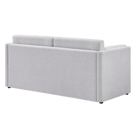 Linden Upholstered Heathered Chenille Sofa in Newsprint